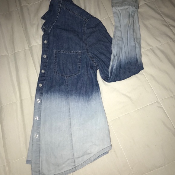 Ombré Denim Button Up - Picture 4 of 4